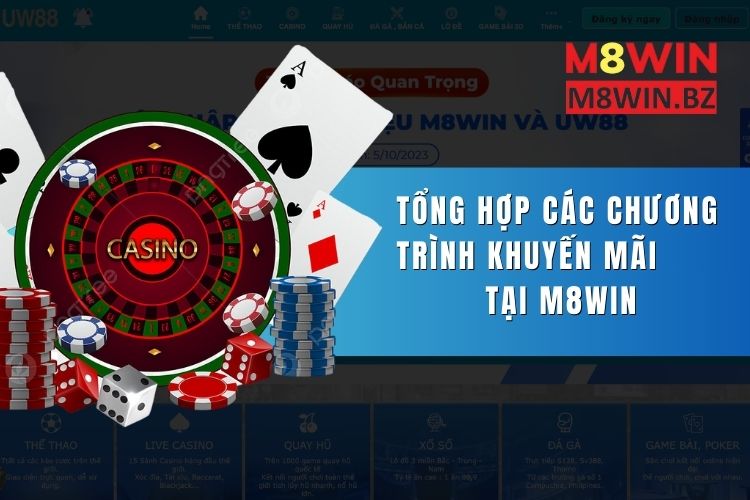 Tổng hợp các chương trình khuyến mãi tại M8Win